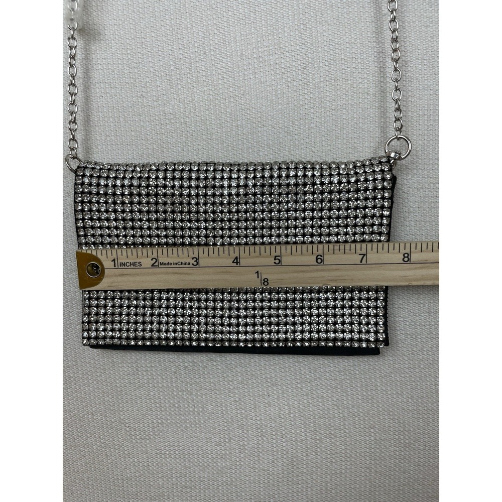 Amber Sceats‎ Purse Luxe Crystal Handbag Removable Chain Holiday New Year Xmas - Picture 5 of 14